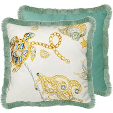Baci Milano Portofino Yastık 45 cm x 45 cm Yeşil