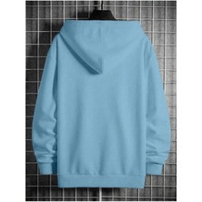 Erkek Bebe Mavi Üçgen Baskılı Sweatshirt