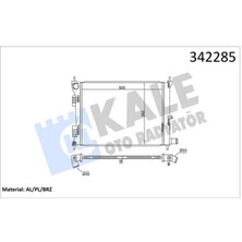 Radyatör Brazing Accent Blue 1.4İ-1.6İ- I20 1.4İ 500X382X16 12