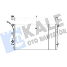 Kale Su Radyatörü Audi A3-Seat Altea-Leon-Toledo Iii-Skoda Octavia Iii-Superb Ii-Yeti Ii-Vw Beetle-Caddy Ii-Iv-Eos-Golf V-Vi-Jetta Iii-Iv-Passat-Scirocco-Touran 1.4Tsi 1.9Tdi 04 Mt Mekanik 65 12