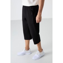 Tommy Life Tommy Life  Siyah Erkek Fermuar Cepli Standart Kalıp Klasik Paça Kapri-83091_01