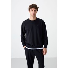 Tommy Life Tommy Life  Lacivert Erkek Casual O Yaka Oversize Lastik Paça Eşofman Takımı - 85120