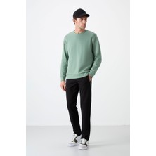 Tommy Life Tommy Life  Siyah Erkek Fermuar Cepli Dar Kesim Klasik Paça Eşofman Alt-84671