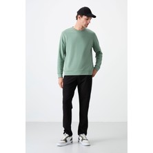 Tommy Life Tommy Life  Siyah Erkek Fermuar Cepli Dar Kesim Klasik Paça Eşofman Alt-84671