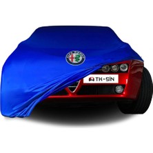ULTRASHOP Ultra Shop Alfa Romeo Brera Coupe 2005-2010 Araba Brandası Mavi Kumaş Penye Toz Geçirmez Garaj Brandası Oto Branda