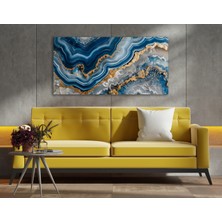 Allure Art Design Soyut Gold Detaylı Soyut Kanvas Tablo