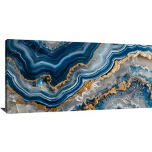 Allure Art Design Soyut Gold Detaylı Soyut Kanvas Tablo
