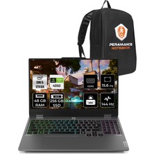 Lenovo Loq Intel Core I5 12450HX 48GB 256GB SSD RTX4050/6GB 15.6" Fhd 144Hz Fdos Taşınabilir Bilgisayar & Per4 Çanta 83GS007WTRP326