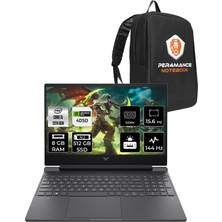 Hp Victus 15 Intel Core I5 13420H 8gb 512GB SSD RTX4050/6GB 15.6" Fhd 144Hz Fdos Taşınabilir Bilgisayar & Per4 Çanta A0BH2EAPN302