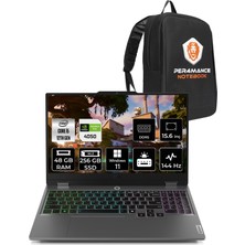 Lenovo Loq Intel Core I5 12450HX 48GB 256GB SSD RTX4050/6GB 15.6" Fhd 144Hz W11P Taşınabilir Bilgisayar & Per4 Çanta 83GS007WTRP406