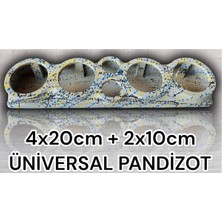 Sağlam Universal Pandizot 4X20Cm 2X10 Uyumlu Pandizot Özel Boyalı Gri 20Cm Pandizot