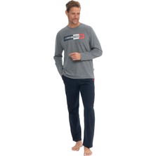 U.s. Polo Assn. Erkek Uzun Kollu Yuvarlak Yaka Penye Eşofman Pijama Takımı S25828