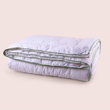 Sleep Garden Tek Kişilik Biyeli Şık Lüks Bambu Yorgan Jüt Keten Çantalı