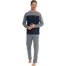 U.s. Polo Assn. Erkek Uzun Kollu Yuvarlak Yaka Penye Eşofman Pijama Takımı S25829