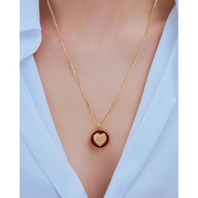 Jes Wellis Selflove Symphony Bordo 925 Ayar Gümüş Kolye