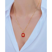Jes Wellis Selflove Symphony Kırmızı 925 Ayar Gümüş Kolye