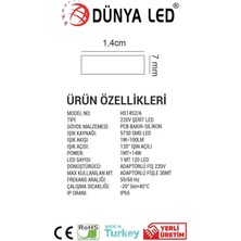 Meg Light Store 220V Trafosuz Amber Şerit LED 100MT