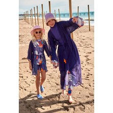 Çocuk Desenli Renkli Kimono P2421