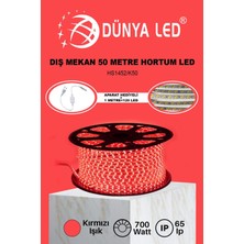 Meg Light Store 220V Trafosuz Kırmızı Şerit LED 50MT