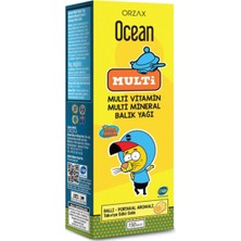 Ocean Multi Ballı Portakallı Balık Yağı Şurubu 150 ml