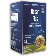 Ocean Plus 1200 Mg Balık Yağı 780 Mg Omega 3 Limon Aromalı