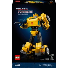 LEGO® Icons Transformers Bumblebee 10338 - Yetişkinler İçin Koleksiyonluk Robot Aksiyon Figürü Yapım Seti (950 Parça)