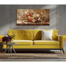 Allure Art Design Renkli Çiçekler Çiçek Kanvas Tablo