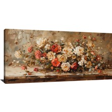 Allure Art Design Renkli Çiçekler Çiçek Kanvas Tablo