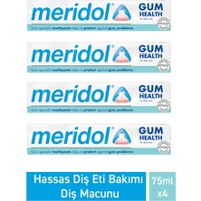 Meridol Hassas Diş Eti Bakımı Diş Macunu 75 ml 4 Adet
