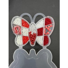 Livza Bijuteri Cumhuriyet Bayramı Temalı Kelebek Desenli Kutuda Karışık Kendin Yap Hobi Takı Yapım Seti