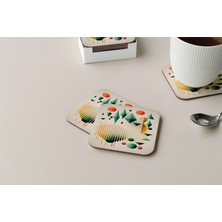 BD Digital Dekoratif Bardak Altlığı Minimal Desen 133