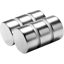 NeoHobi Neodyum Mıknatıs Çap 20 mm Kalınlık 10 mm D 20 x 10 mm Çok Güçlü Yuvarlak Mıknatıs 2 Adet