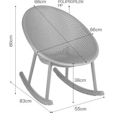 Halmak Sallanan Sandalye Minderli Tekli Rahat Koltuk Tv Bahçe Balkon Koltuğu Plastik Sandalye Koltuk