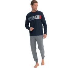 U.s. Polo Assn. Erkek Uzun Kollu Yuvarlak Yaka Penye Eşofman Pijama Takımı S25830