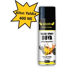 2 Adet Altın Yaldız Sprey Boya 400 Ml.