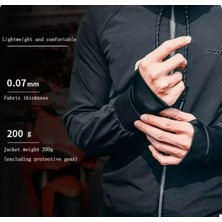 Motoanl Motosiklet Ve Bisiklet Korumalı Jacket Yağmurluk Polyester Stopwater Sertifika Korumalı Mont Black