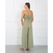Agva Collection Bloom Muslin kumaş Büstiyer- yeşil