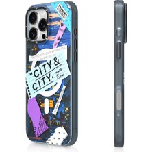 YoungKit iPhone 16 Pro Uyumlu Kılıf Magsafe Şarj Özellikli Youngkit A-City Serisi Kapak Mavi