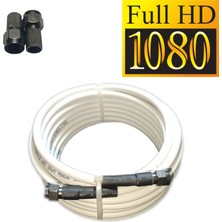 Onli Rg6-U4 4k/full Hd/3d Siyah Contalı F Konnektörlü Anten Uydu Kablosu (30 Metre)