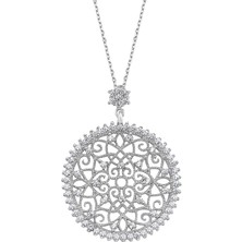 Altın Sepeti Gümüş Yaşam Çiçeği Kolye