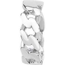 Altın Sepeti Gümüş Zincir Model Kıkırdak Küpe