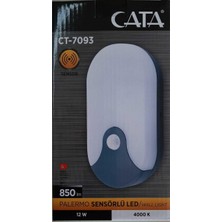Cata 12W Sensörlü Dekoratif LED Aplik CT-7093