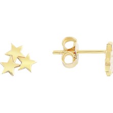 Altın Sepeti Altın Yıldızlar Küpe