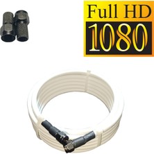 Onli Rg6-U4 4K Full Hd /3d Siyah Contalı F Konnektörlü Anten Uydu Kablosu (3metre)