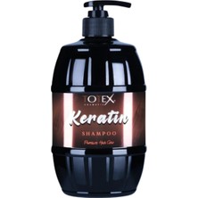 Totex Keratin Saç Şampuanı | Nemlendirici ve Besleyici | Derinlemesine Nemlendirme | Hasarlı Saçların Hızlı Onarımı | Tüm Saç Tipleri Için 750 ml