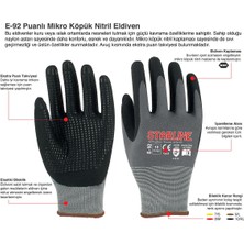 Starline E-92 Puanlı Mikro Köpük Nitril Montaj Eldiveni No.9/large - 12 Adet