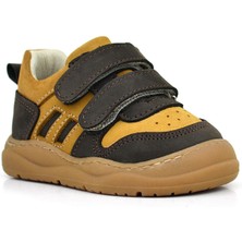 Rakerplus Schaggy Hakiki Deri Kahve Taba Cırtlı Bebek Spor Ayakkabı