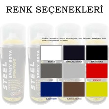 Steel Sprey Boya 400 ml Dekoratif Boya Graffiti Duvar Boyası Mobilya Boyası Metal Boyası 1 Adet