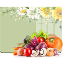 Decovetro Cam Kesme Tahtası ve Sunumluk Vintage Papatya 20X30 cm