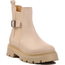 Ayakmod 677008 Bej Slip-On Kadın Bot